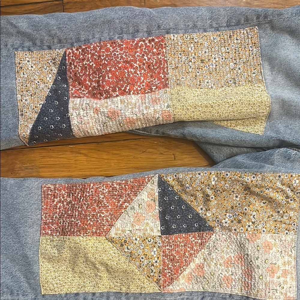 Patchwork Blue Jeans - image 3